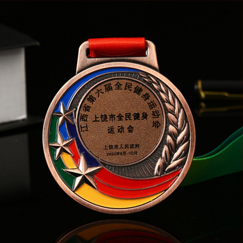 Μεταλλικό μετάλλιο για μαραθώνιο και ταεκβοντό – Προσαρμοσμένο, Ηλεκτροπλατιωμένη επίστρωση, Μοντέρνο στυλ, Χρήση σε γραφείο