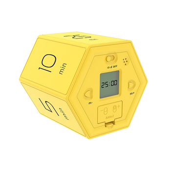Хексагонален таймер с обратно отброяване и аларма – LED цифров дисплей, батерийно захранване