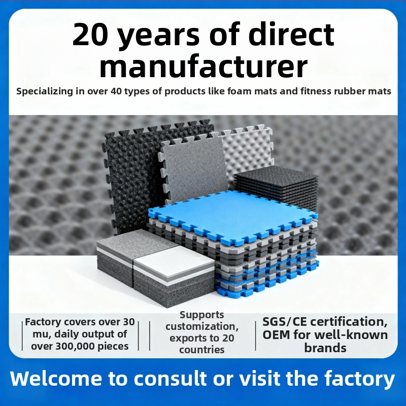 Δάπελα γυμναστηρίου με σύνδεση, με αφρώδη απορρόφηση, PE+EVA σύνθεση, για Ταεκβοντό, γυμναστήριο και αθλητικές προπονήσεις