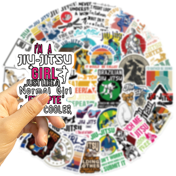 Naljepnice graffiti Jiu-Jitsu i Taekwondo, vodootporni PVC, samoljepljive, tiskane, crtani serijal