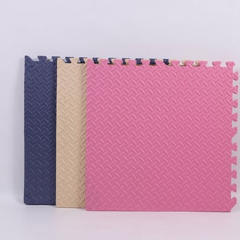 EVA пяна подова настилка за таеквондо, квадратна, листен модел, интерлокирани панели, възможност за персонализация