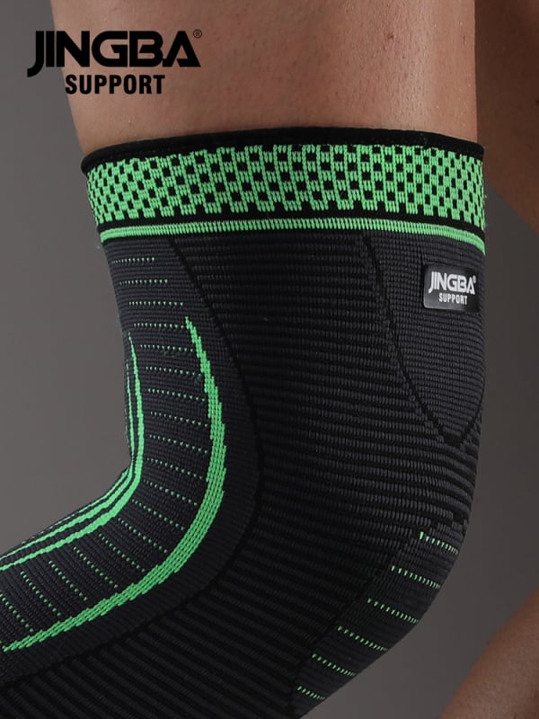 Коленни протектори за спорт (материал: нейлон със спандекс и латексна прежда; за възрастни; подходящи за баскетбол, бягане, колоездене, футбол, тенис, бокс, бадминтон, планински туризъм)