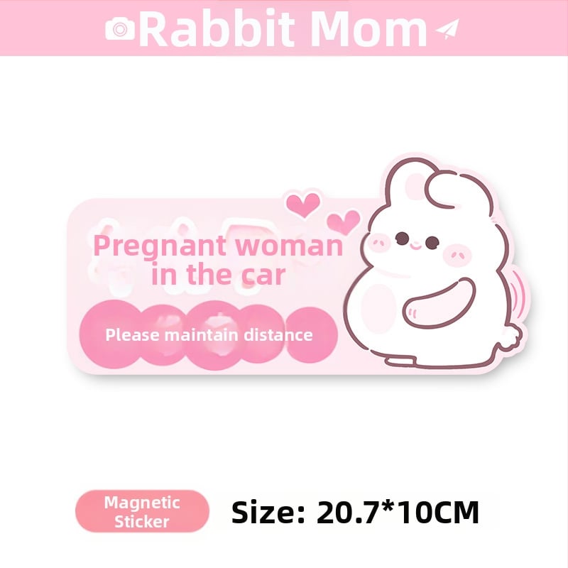 Автомобилен стикер за напомняне за бебе и бременна жена, карикатурен дизайн, самозалепващ, марка bosivpwssy