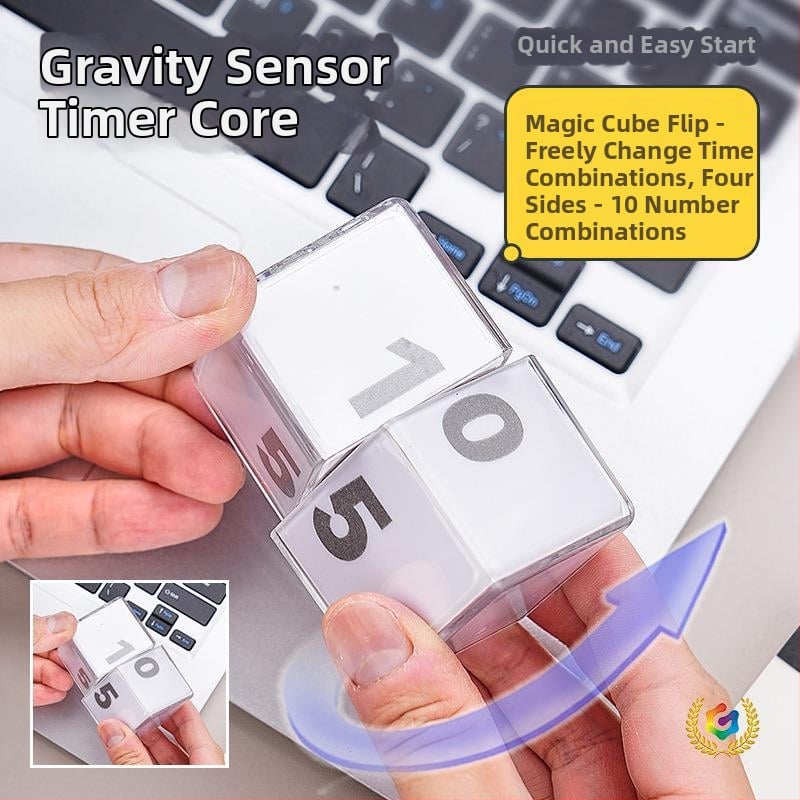 Kocka tajmera s gravitacijskim senzorom, elektronički tajmer s digitalnim zaslonom, napajan baterijom