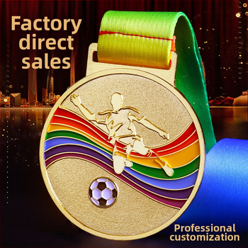 Medaila zo zinkovej zliatiny, s vlastným logom, vhodná pre ocenenia na viacerých športových podujatiach