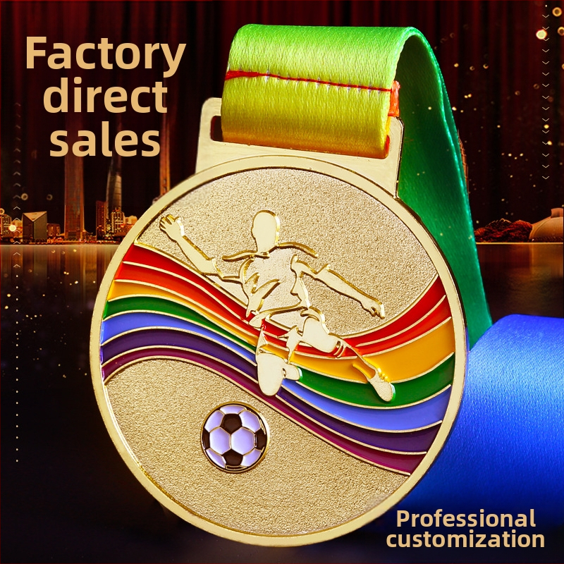 Medaila zo zinkovej zliatiny, s vlastným logom, vhodná pre ocenenia na viacerých športových podujatiach