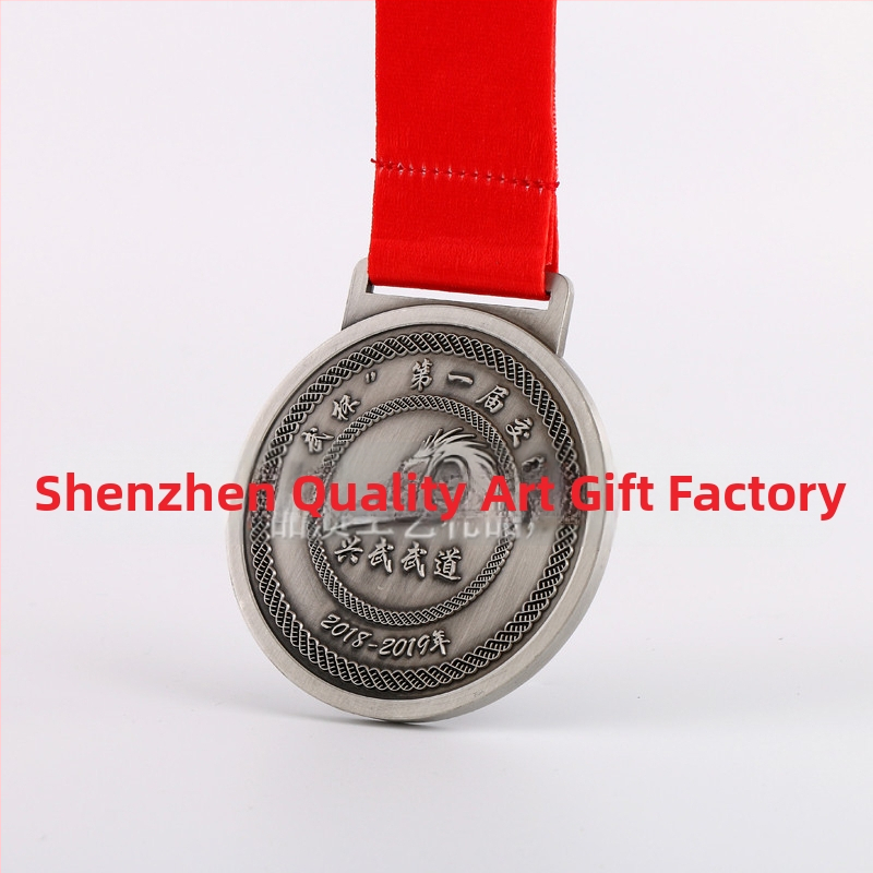 Προσαρμοσμένο μεταλλικό μετάλλιο Taekwondo από κράμα ψευδαργύρου, ηλεκτροπλακίωση, προσαρμοσμένος σχηματισμός και δυνατότητα εκτύπωσης λογότυπου