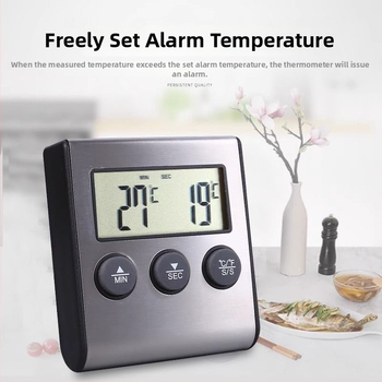Ruisimai Kuchynský Digitálny Inteligentný Teplomer na Potraviny s Elektronickým Časovačom, Sonda do Rúry, Teplomer na Mäso a BBQ