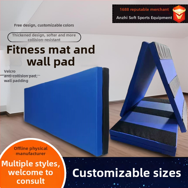 Fitness podložka na stenu – skladacia, hrubšia na brušné cvičenia, ochrana steny, Pearl Cotton