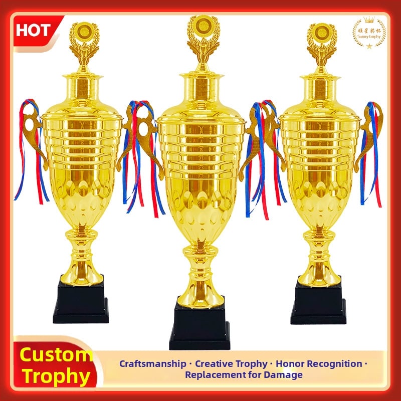 Μεταλλικό Τρόπαιο Γραφείου – Αθλητικά Πρωταθλήματα (Ταεκβοντό, Πυγμαχία, Μπάσκετ, Ποδόσφαιρο) με Πλαστικό Μετάλλιο