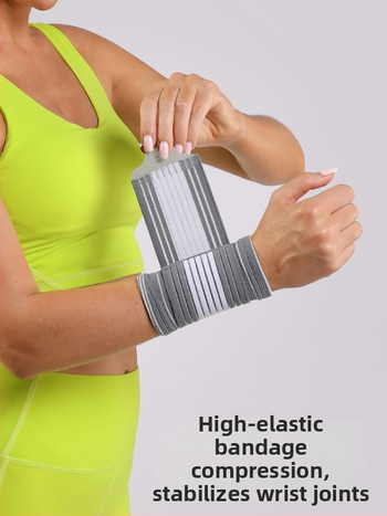 Защита за китката за възрастни – нейлонова протекторна гривна с обвивка и компресия за спорт на открито (баскетбол, футбол, тенис, бокс, бягане)