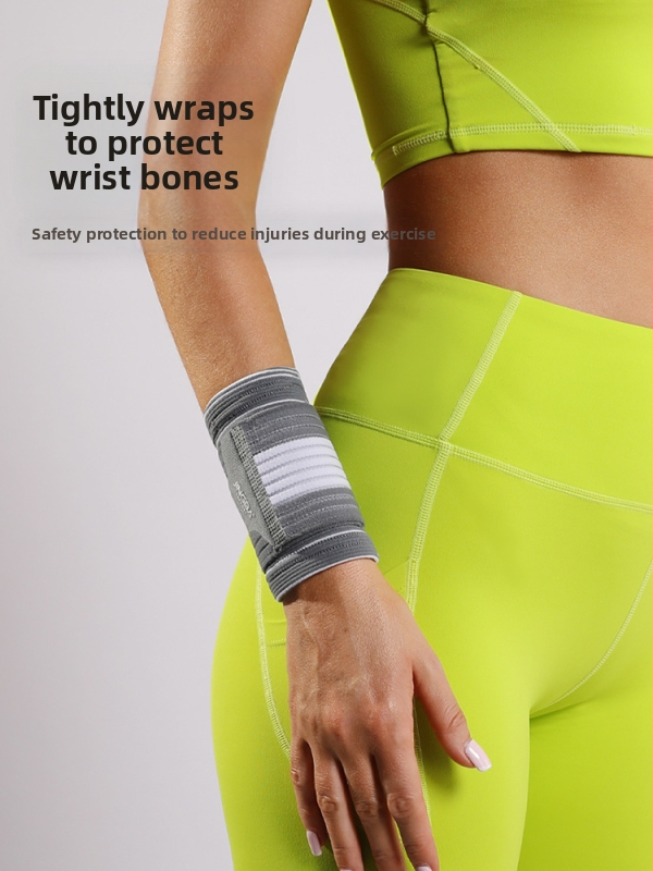Защита за китката за възрастни – нейлонова протекторна гривна с обвивка и компресия за спорт на открито (баскетбол, футбол, тенис, бокс, бягане)