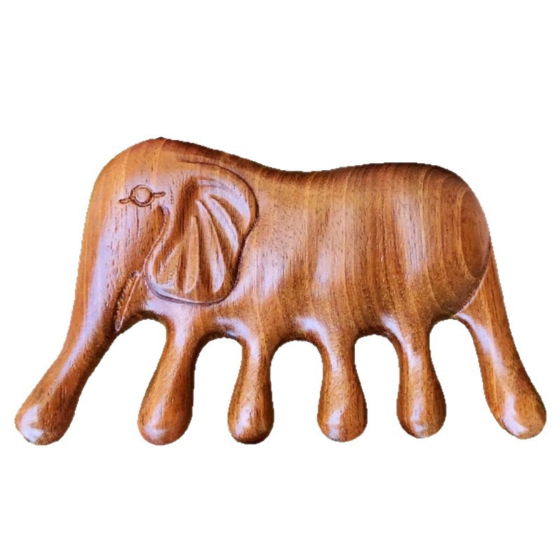 Kyoto yaqi drveni ovalni masažni češalj, debljina 2 cm