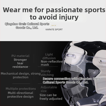 Grace Ochranná prilba na karate a taekwondo, dospelí — CR doska formovaná procesom bublinkovej infiltrácie, ochrana hlavy pre tréning