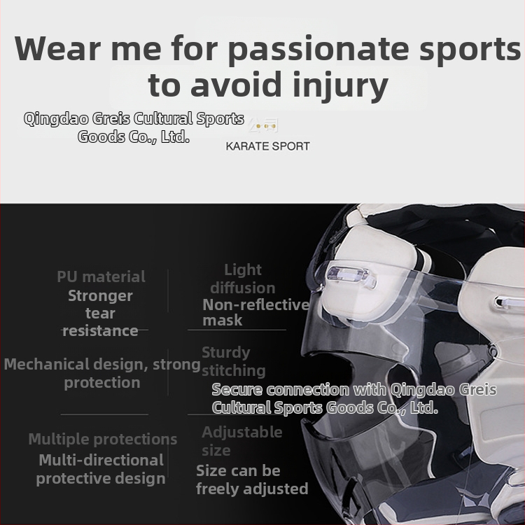 Grace Ochranná prilba na karate a taekwondo, dospelí — CR doska formovaná procesom bublinkovej infiltrácie, ochrana hlavy pre tréning