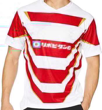 Регби домашна фланелка на японския отбор, унисекс, за възрастни, есен, солиден дизайн, 100% полиестер