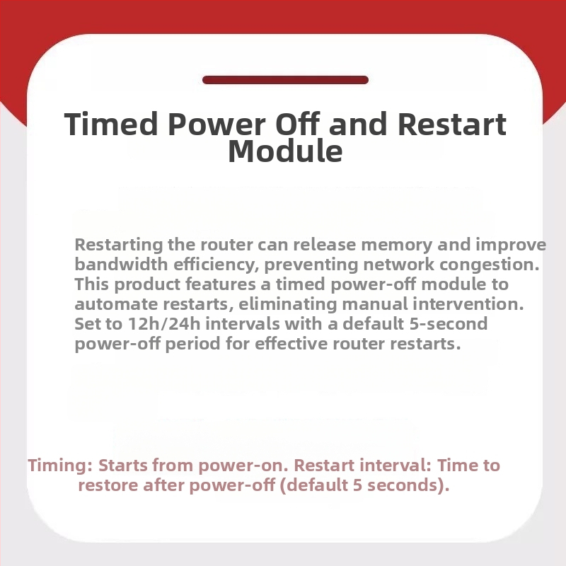 Συσκευή αυτόματης επανεκκίνησης WiFi για δρομολογητές, 24ωρών χρονόμετρο, μοντέλο Qwy-018 (Μοντέλο Qwy-018; κυκλοφόρησε το 2023; συμβατό με γραμμές επανεκκίνησης δρομολογητών)