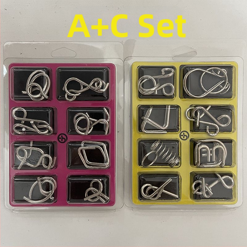 Kongming Lock – puzzle s devet prstenova, 1 set, za uzrast 14+, Yihaoya brend