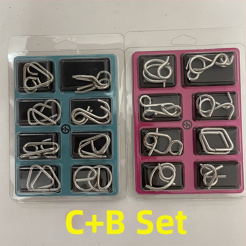 Kongming Lock – puzzle s devet prstenova, 1 set, za uzrast 14+, Yihaoya brend