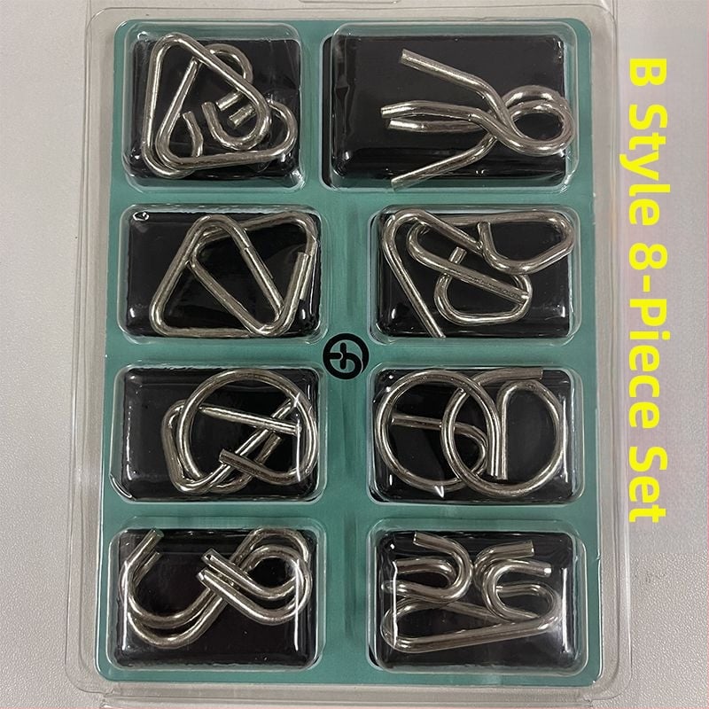 Kongming Lock – puzzle s devet prstenova, 1 set, za uzrast 14+, Yihaoya brend