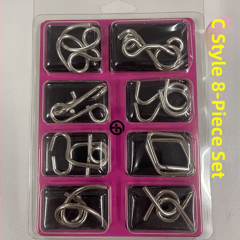 Kongming Lock – puzzle s devet prstenova, 1 set, za uzrast 14+, Yihaoya brend