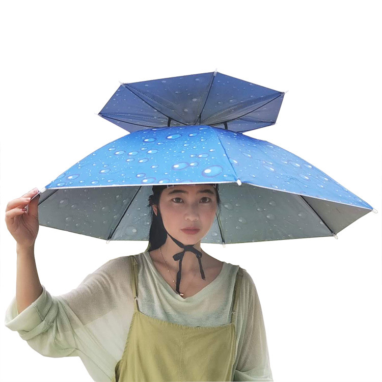 Kapa-štitnik za glavu s cvjetnim materijalom, 7 čeličnih okvira, ručno otvaranje i zatvaranje, zaštita od sunca