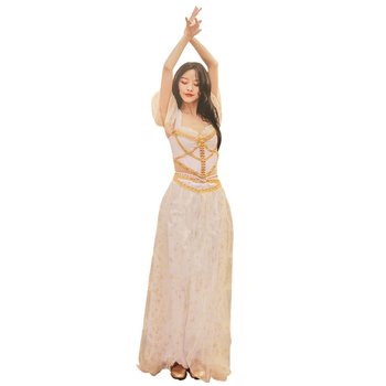 Moderan plesni kostim za scenske nastupe, ženski, smjesa kemijskih vlakana 85% poliester; pogodan za plesne predstave, belly dance, folklorni ples i anime RPG; sve sezone