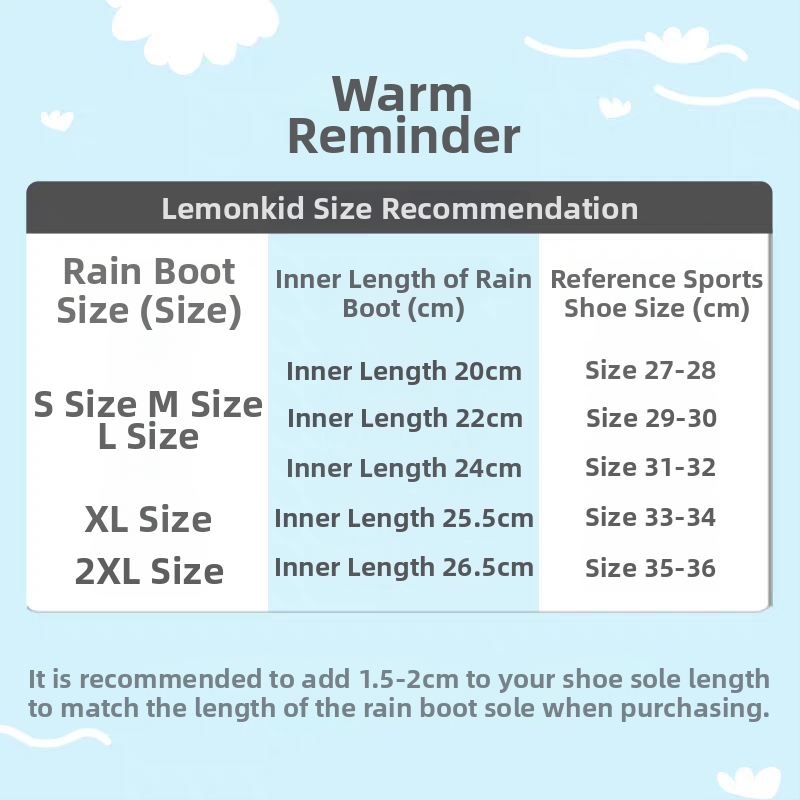 Detské návleky na dažďové čižmy, vodotesné, protišmykové, odolné voči opotrebeniu, unisex dizajn (Značka: Lemon Baby; Materiál: Polyester; Pôvod: Jiaxing; Číslo produktu: LK2231023)