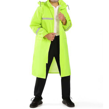 Hosszú esőponcsó felnőttnek, fényvisszaverő dizájn, Oxford anyag, PVC vízálló réteg, testreszabás