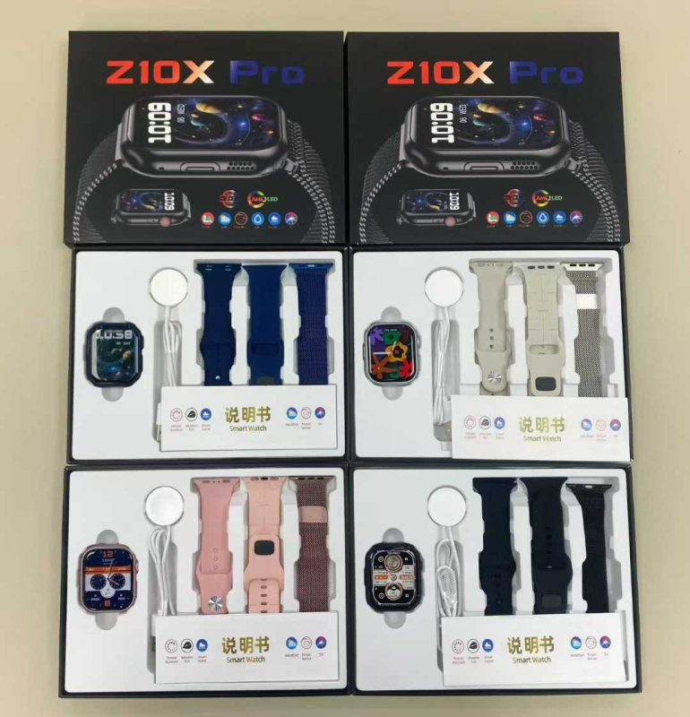 Z10X Pro Ceas Inteligent – set Bluetooth de apelare 4-în-1, control prin gesturi, asistent vocal (apelare Bluetooth, monitorizare ritm cardiac, numărătoare de pași, monitorizare somn, rezistență la apă zilnic)
