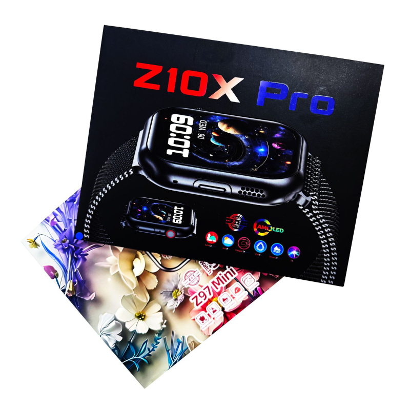 Z10X Pro Ceas Inteligent – set Bluetooth de apelare 4-în-1, control prin gesturi, asistent vocal (apelare Bluetooth, monitorizare ritm cardiac, numărătoare de pași, monitorizare somn, rezistență la apă zilnic)