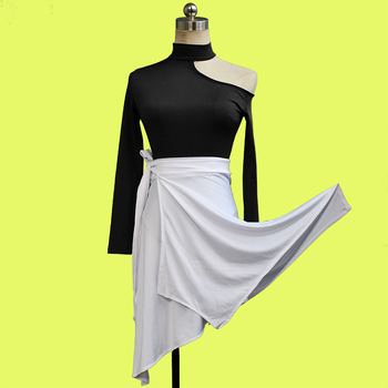 Step Ting Dance Latin topp nőknek, váll nélküli, szexi, karcsú szabás, modern táncruha, egy darab edző felső, poliészter 90%