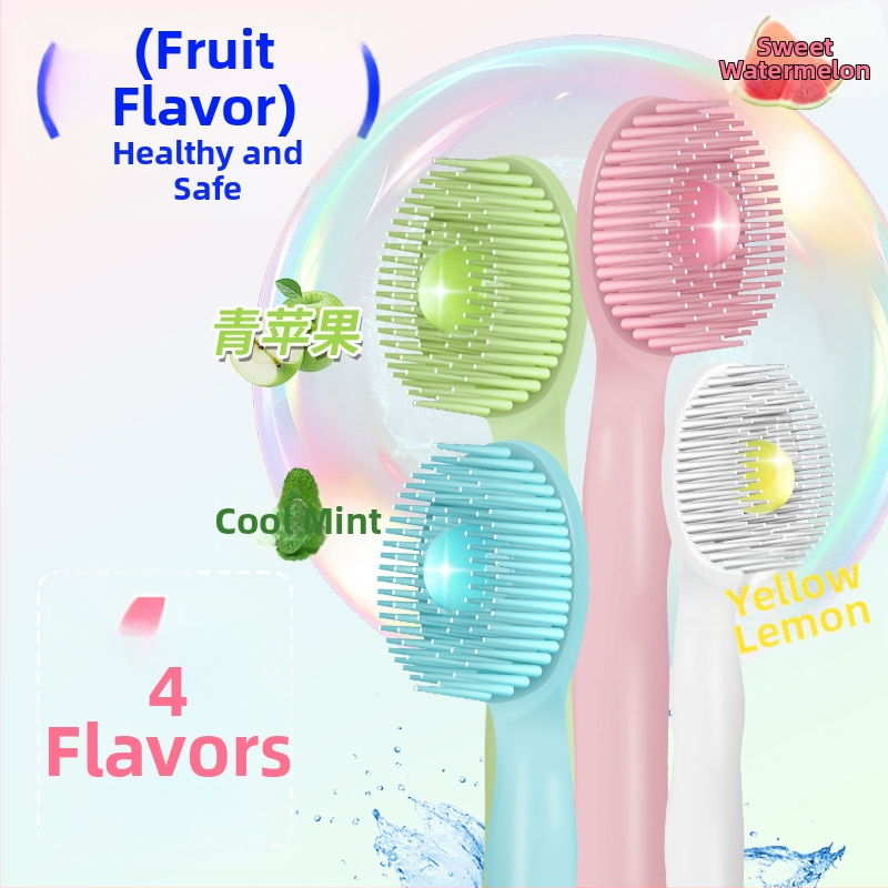 Зъбна четка с нано мъниста, преносима многофункционална с меки четинки, еднократна, пет в едно