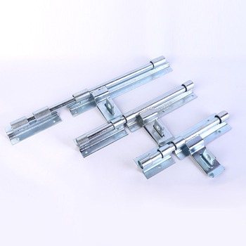 Masszív ajtózár hosszított vasból, galvanizált felülettel, modern minimalista stílus