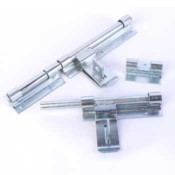 Masszív ajtózár hosszított vasból, galvanizált felülettel, modern minimalista stílus