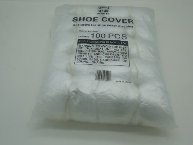 Hongfa Egyszer használatos vízálló cipővédők, T-zárral, 50 csomag