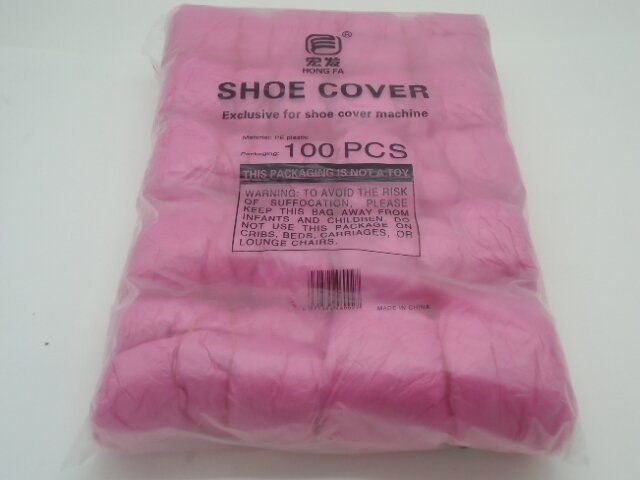 Hongfa Egyszer használatos vízálló cipővédők, T-zárral, 50 csomag