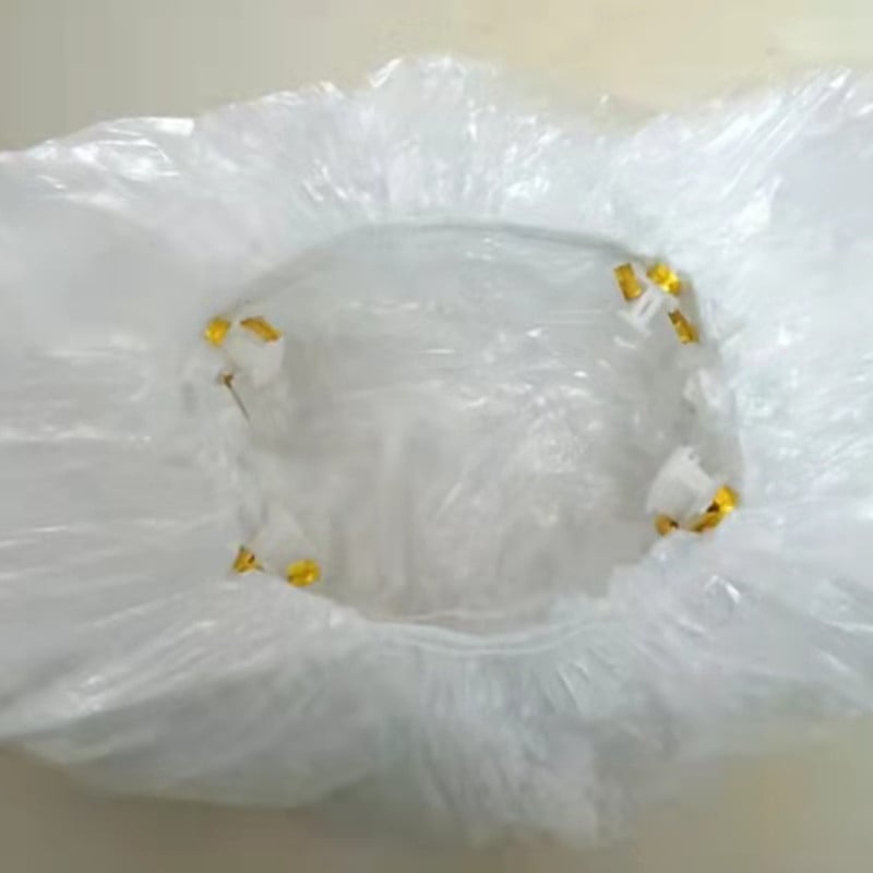 Hongfa Egyszer használatos vízálló cipővédők, T-zárral, 50 csomag