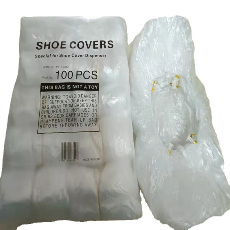 Hongfa Egyszer használatos vízálló cipővédők, T-zárral, 50 csomag