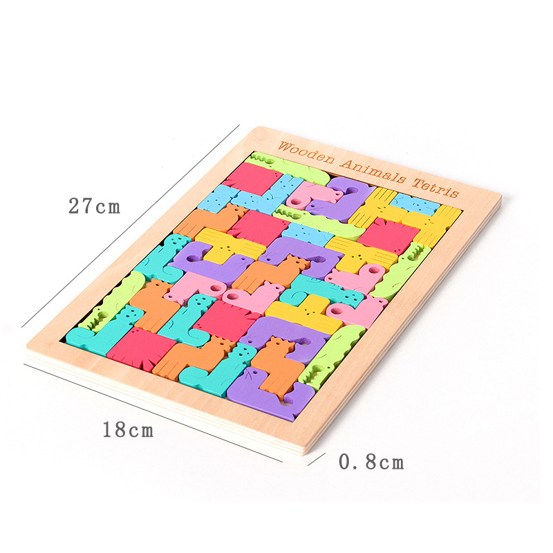 Fa záras kirakós – oktatási játék gyerekeknek 4–6 évesek, márka Qiyi