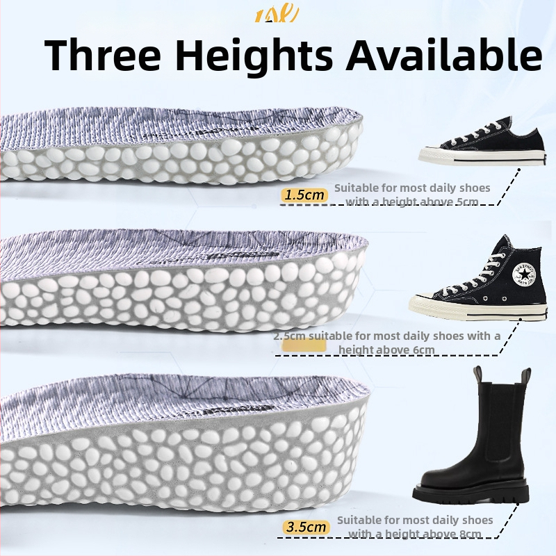 Vložky na zväčšenie výšky - látka, úplne vypolstrované, neviditeľné, priedušné