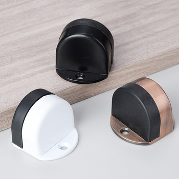 Ajtóstop fúrás nélküli, Turtle Top modell, rozsdamentes acél, polírozott felület, padlóra szerelhető, modern stílus