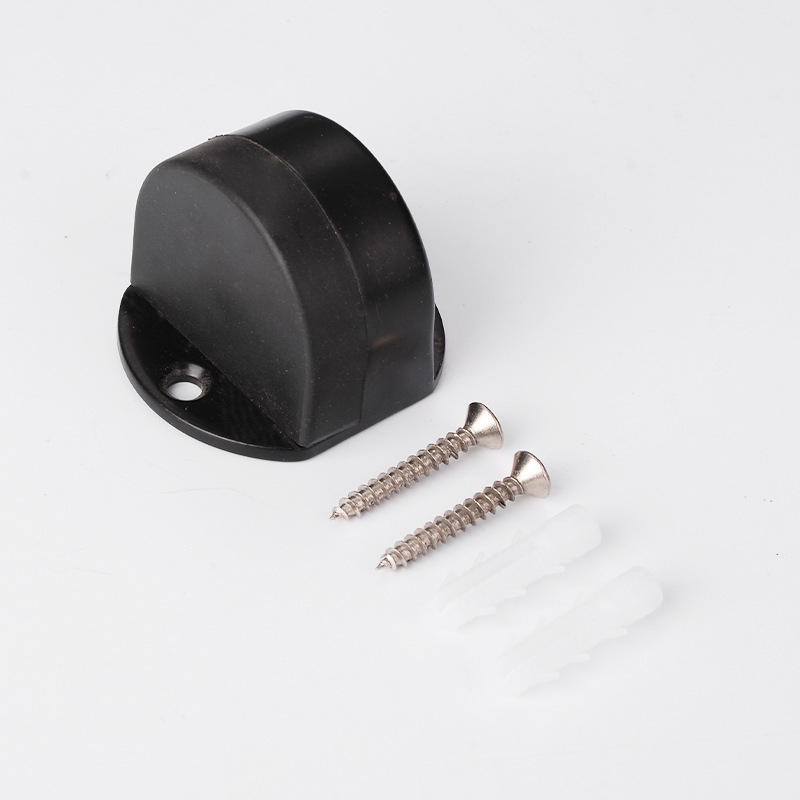 Ajtóstop fúrás nélküli, Turtle Top modell, rozsdamentes acél, polírozott felület, padlóra szerelhető, modern stílus