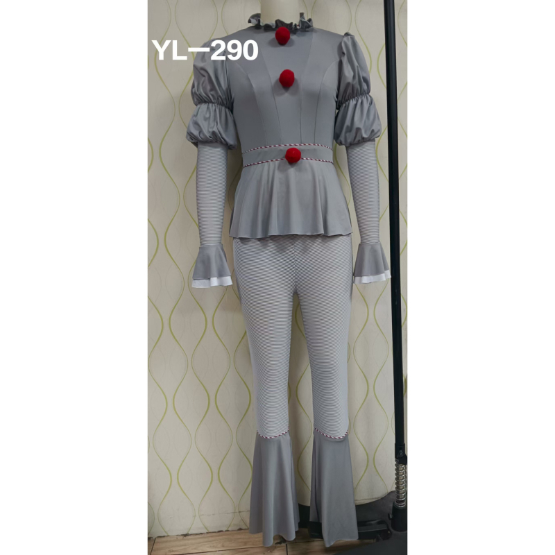 Cosplay kostim Pennywise: Pennywise-inspiriran ženski klaun duh, cross-dressing, poliester, za anime role-play igre, jesen 2025