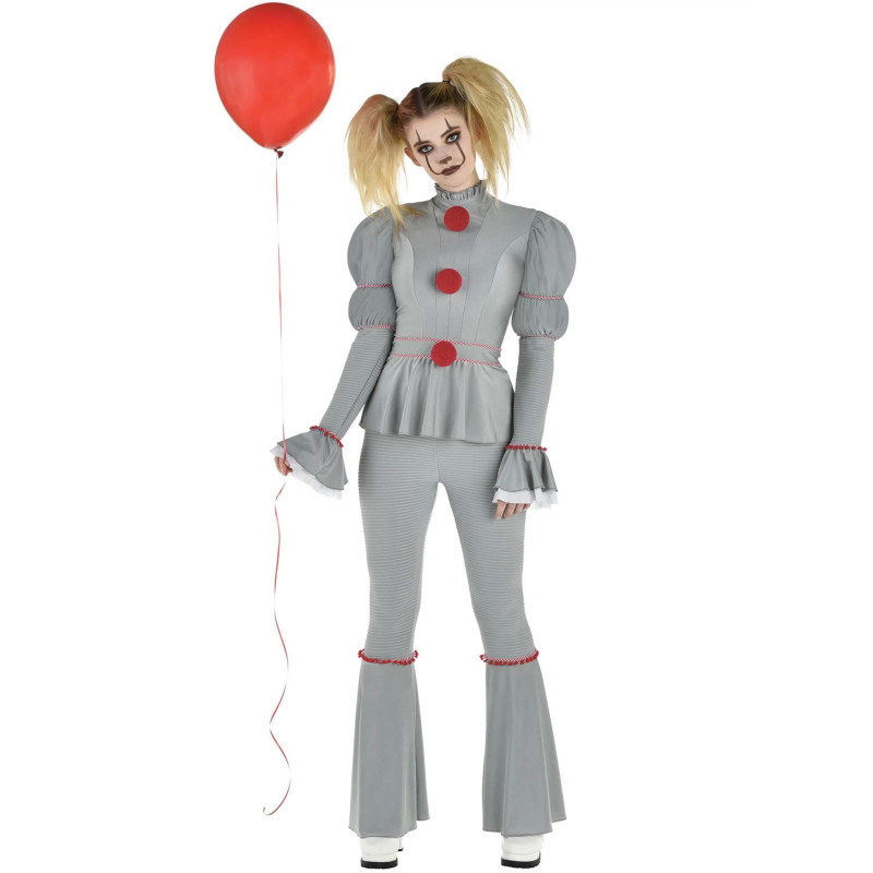 Cosplay kostim Pennywise: Pennywise-inspiriran ženski klaun duh, cross-dressing, poliester, za anime role-play igre, jesen 2025