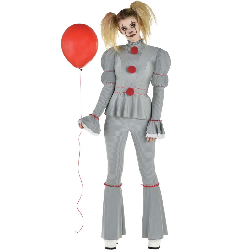 Cosplay kostim Pennywise: Pennywise-inspiriran ženski klaun duh, cross-dressing, poliester, za anime role-play igre, jesen 2025