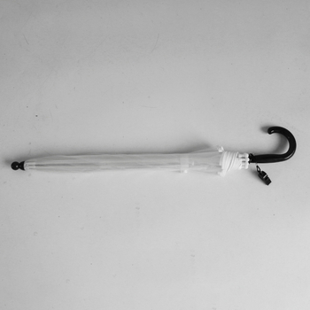 Διαφανής παιδική ομπρέλα με μακριά λαβή, πλαστικό κάλυμμα, 8 ακτίνες, ατσάλινος άξονας