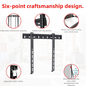 Nástenný držiak na televíziu, model B333, studenoválcovaná oceľ, 1 kg, New Vision Beauty