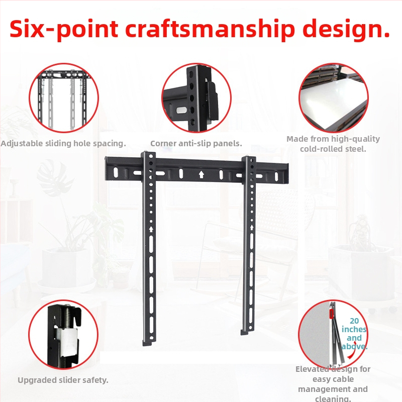 Nástenný držiak na televíziu, model B333, studenoválcovaná oceľ, 1 kg, New Vision Beauty