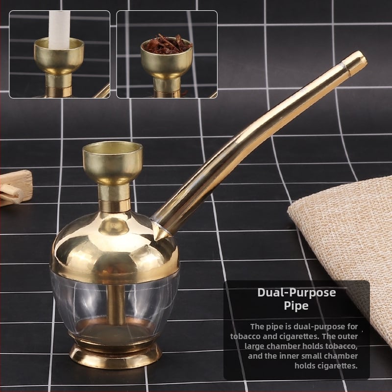 Pipafüstszűrő sárgaréz ötvözetből – vízszűrő, kettős funkciójú dohányzási szűrő, Dunhao